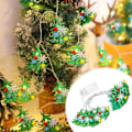 Miniatyrbild 4 av 5: Led julfilt julgransdekoration Strängljus Julfest Evenemangsdekoration AtmosfärljusGrön