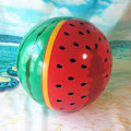 Miniatyrbild 5 av 5: 90cm uppblåsbar vattenmelon strandboll vuxen lek vattenboll spel för utomhusstrand-4
