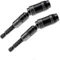 Miniatyrbild 1 av 3: 1/4\" Snabbkoppling Hex Pivot Borr Bits Magnetisk Skruvmejsel Borr Bits Hållare - 2-pack (Svart)