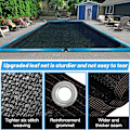 Miniatyrbild 2 av 4: Bladnätsskydd för rektangulär pool ovan mark poolskydd skyddar mot fallna löv och skräp utomhus 2x3m (6,5x10ft)