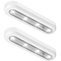 Miniatyrbild 1 av 5: Touch Closet Lights, 2st 4 Led Touch Tap Lights Stick-on Anywhere Push Lights Sladdlösa Touch Sensor Led Lights
