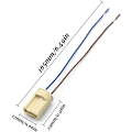 Miniatyrbild 5 av 5: 10 st G9 lamphållare med 150 mm Teflon-kabel