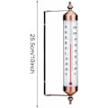 Miniatyrbild 4 av 5: Väggtermometer, 10 dekorativa inomhus- och utomhustermometrar - Stora utomhustermometrar för trädgård, uteplats, växthus, inga batterier krävs (brons)