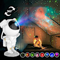 Miniatyrbild 4 av 5: Astronautstjärnprojektor, stjärnformade nebulosaljus med fjärrkontroll/timer, galax- och stjärnprojektor, lämplig för barn, vuxnas sovrum, vardagsrum