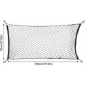 Miniatyrbillede 2 af 5: Universal bilopbevaringsnet, bagageopbevaringsnet, bilbagagerumsnet, bilaccessoirer net, børnebagagenet, til SUV, lastbil sort（70120cm）
