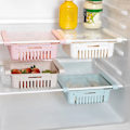 Miniatyrbild 4 av 9: Set med 4 Kylskåp Organizer Kökslåda Utdragbar matkorglåda Frukt Färsk förvaringslåda