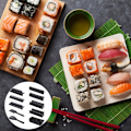 Miniatyrbild 2 av 7: 10X Sushi Molds Set, flera former Sushi Making Kit, Sushi Maker för nybörjare, DIY Sushi Rolling Tool Set