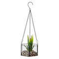 Miniatyrbild 2 av 5: Modern Hängande Glas Terrarium Geometrisk Hexagonformad Sukkulenter Luftväxt Hållare Behållare Väggplanter Blomkruka