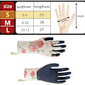 Miniatyrbillede 3 af 3: Læder Rose Havearbejde Handsker til Kvinder Udvidede Lange Pro Rose Beskæring Havearbejde Handsker til Mor og Bedstemor Rose S
