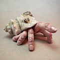 Miniatyrbild 5 av 5: Fingerkrabba Staty Halloween Dekor Figur Figur Harts Figurer Krabba Hantverk Prydnad Realistisk Skräck Trädgårdsstaty