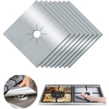 Miniatyrbild 1 av 5: 10 st Gas Spis Skydd, Non-stick Spis Skydd Återanvändbar Brännare Skydd Värmebeständig Spisplatta Lätt Rengöring Gas Spis Gas Spis Skydd