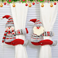Miniatyrbild 5 av 5: Julgardinstång 2-pack Julgardinspänne Julgardinbindning Gardinspänne Fixer Dockgardinstång Fixer Gardinklämma