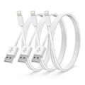 3-pack 20W snabbladdningskabel, USB-kabel 2 meter, snabbladdning för iPhone