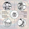 Miniatyrbild 3 av 4: Ravioliform, pastapress, dumplingform, pelmeniform, ravioli-maskin, dumplingform, rund utstickarform, för paj
