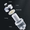 Miniatyrbild 5 av 6: Vattenutloppsreningssatser Universal Kranfilter Kök Badrum Dusch Hushållsfilter PP Bomull Högdensitetsfilter 1 Filter 30 Cotton