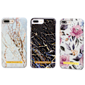 Miniatyrbillede 1 af 4: iPhone 7 Plus / 8 Plus - Beskyttelse af blomster / marmor Vit