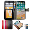 Miniatyrbillede 1 af 6: iPhone 11 - PU Læder Pung Etui Svart