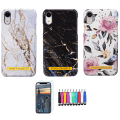 Miniatyrbillede 1 af 7: iPhone XR - Beskyttelse af blomster / marmor Svart