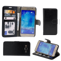 Miniatyrbillede 2 af 6: 3-i-1 læderpung etui til Samsung J5 2016 Brun
