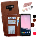 Pikkukuva 1 / 10: Samsung Galaxy Note 9 - Nahkakotelo / Lompakko Brun