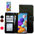 Miniatyrbillede 1 af 10: Samsung Galaxy A21s - PU Læderpung Etui Svart