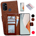 Miniatyrbillede 1 af 10: OnePlus Nord N100 - PU Læder Pung Etui Svart