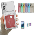 Miniatyrbild 1 av 10: Samsung Galaxy S21 - Skal / Skydd / Kortfack Rosa