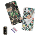 Miniatyrbillede 1 af 4: iPhone 11 - Geometrisk Blomster Etui Svart