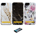 Miniatyrbillede 1 af 5: iPhone 7/8/SE (2020 & 2022) - Beskyttelse af etui Blomster / Marmor Vit