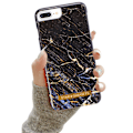 Miniatyrbillede 3 af 4: iPhone 7 Plus / 8 Plus - Beskyttelse af blomster / marmor Svart