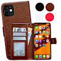 Pikkukuva 1 / 10: iPhone 11 - PU nahkainen lompakkokotelo Svart