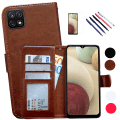 Miniatyrbillede 1 af 10: Samsung Galaxy A22 5G - PU Læder Pung Etui Svart