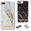 Miniatyrbillede 1 af 7: iPhone 7 Plus / 8 Plus - Beskyttelse af marmor Svart