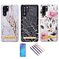 Miniatyrbillede 1 af 9: Huawei P30 Pro - Beskyttelse af blomster / marmor Svart