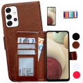 Miniatyrbillede 1 af 10: Samsung Galaxy A32 5G - PU Læder Pung Etui Brun