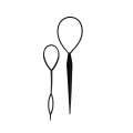 Miniatyrbillede 9 af 10: 2 stk. Topsy Tail Tool Hår Fletning Hestehale Maker Styling Tool