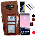 Pikkukuva 1 / 10: Samsung Galaxy Note 9 - Nahkakotelo / Lompakko Svart