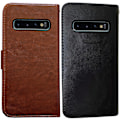 Miniatyrbillede 5 af 5: Samsung Galaxy S10 - PU Læderpung Etui Svart