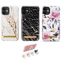 Miniatyrbillede 1 af 4: iPhone 11 - Beskyttelse af blomster / marmor Svart