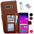 Miniatyrbillede 1 af 10: Samsung Galaxy S10e - PU Læderpung Etui Brun