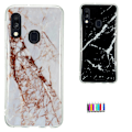 Miniatyrbild 1 av 7: Skydda din Galaxy A40 med Marmor-skal! Svart