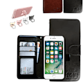 Miniatyrbillede 1 af 5: iPhone 7/8/SE (2020 & 2022) - PU Læderpung Etui Brun