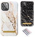 Miniatyrbillede 1 af 7: iPhone 11 Pro - Marmorbeskyttelse Svart