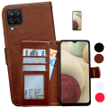 Miniatyrbild 1 av 10: Samsung Galaxy A12 / A12 5G - Läderfodral / Skydd Brun