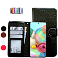 Miniatyrbillede 1 af 10: Samsung Galaxy A13 4G - PU Læder Pung Etui Svart
