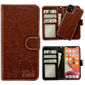 Miniatyrbillede 1 af 3: iPhone 11 - PU Læderpung Etui Brun