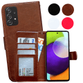 Miniatyrbillede 1 af 10: Samsung Galaxy A04s - PU Læderpung Etui Brun