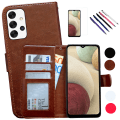 Miniatyrbillede 1 af 10: Samsung Galaxy A32 5G - PU Læder Pung Etui Svart