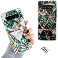 Miniatyrbild 1 av 4: Samsung Galaxy S10 - Skal / Skydd / Geometriskt Vit