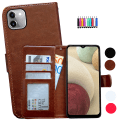 Miniatyrbillede 1 af 10: Samsung Galaxy A03 - PU Læder Pung Etui Svart